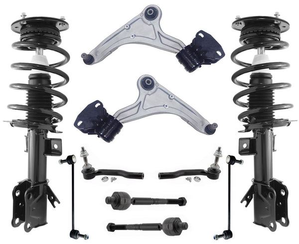 Front Struts Control Arms Tie Rods & Links For Fusion 13-20 W/O 19 Inch Wheels