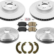 For 03-08 Toyota Matrix Front Wheel Drive Front Coated Rotors Pads Drums & Shoes