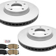 Front Coated Brake Rotors & Ceramic Front 3pc Kit for Kia Soul 1.6L 2.0L12-13