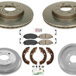 Performance Carbon Brake Rotors Pads Drum Brake Shoes for Honda Civic 2001-2005