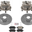 Rear Wheel Hub Bearings Rotors & Pads For Mazda CX-3 2016-2021 All Wheel Drive