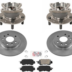 Rear Wheel Hub Bearings Rotors & Pads For Mazda CX-3 2016-2021 All Wheel Drive