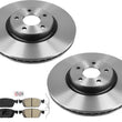 Rear AmeriBRAKES Carbon Disc Brake Rotors & Pads For Ford Transit Connect 14-18