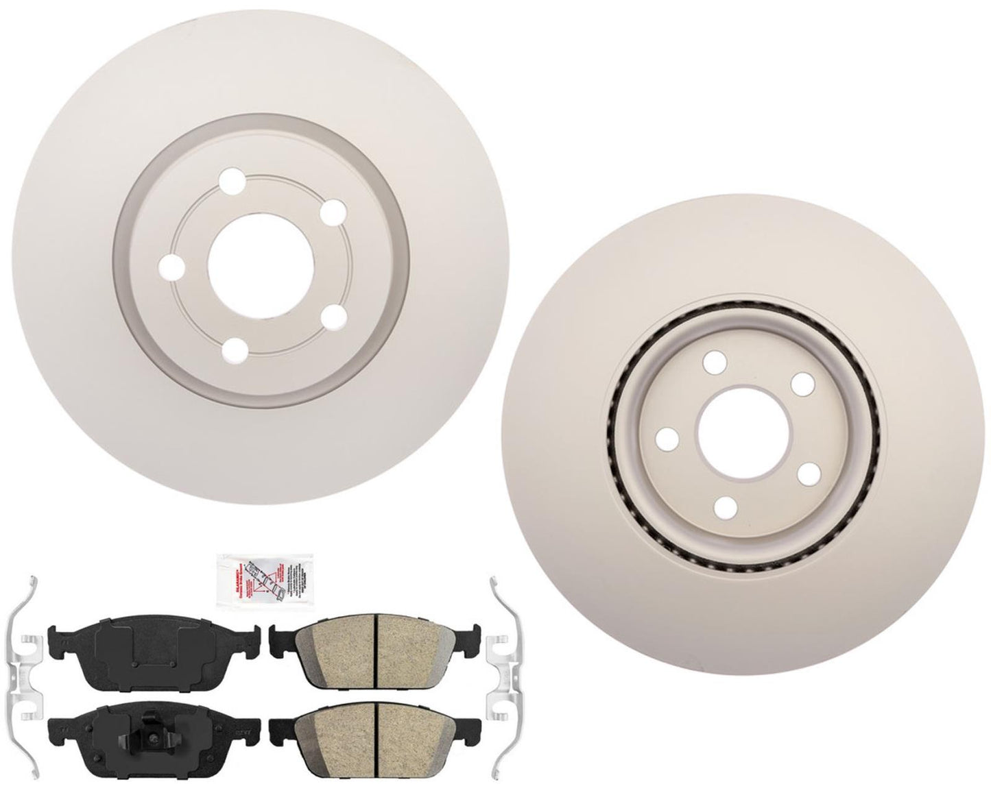 Rotores de freno y pastillas de freno delanteros con revestimiento GEO para Ford Transit Connect 2019-2022