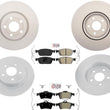 Front Rear GEO Coated Brake Rotors & Brake Pads For Ford Transit Connect 19-22