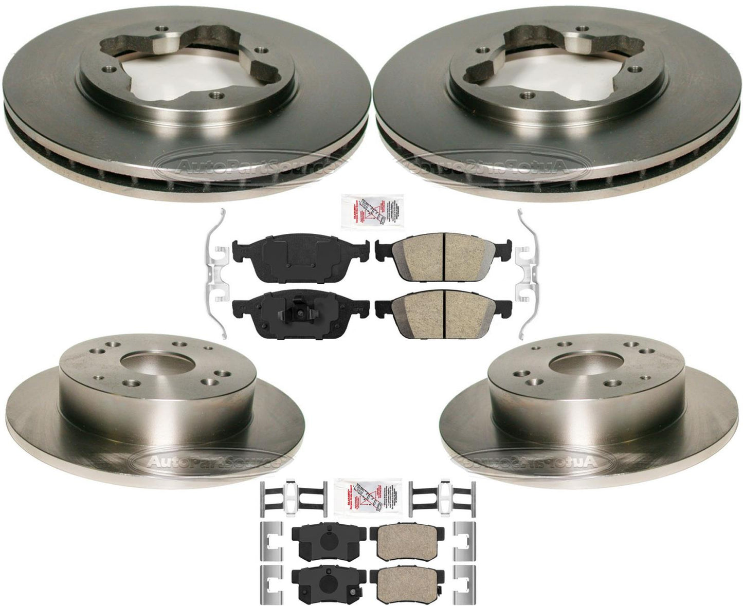Disc Brake Rotors and Brake Pads For Honda Accord 1995-1997 2.2L 4 Door Sedan