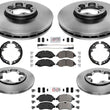 Brake Disc 5 Bolt Disc Rotors Severe Duty Pads For Ford Transit 150 2020-2022