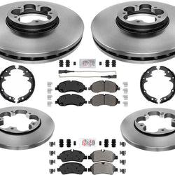Brake Disc 5 Bolt Disc Rotors Severe Duty Pads For Ford Transit 150 2020-2022