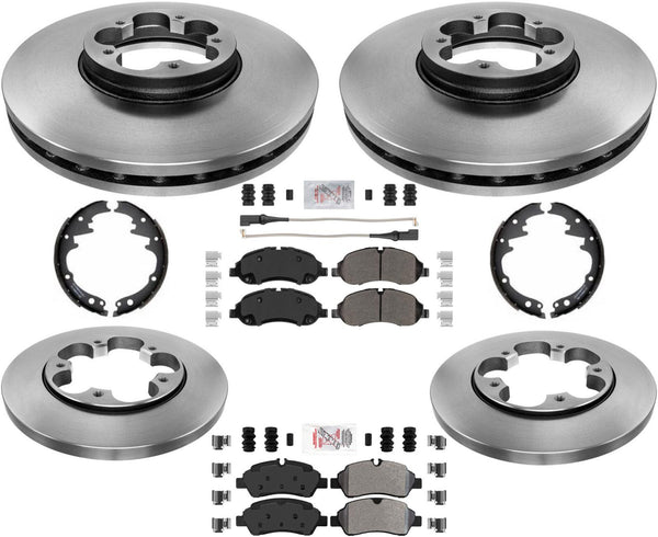 Brake Disc 5 Bolt Disc Rotors Severe Duty Pads For Ford Transit 150 2020-2022