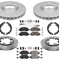 Freno de disco, rotores de disco de 5 pernos, pastillas de servicio severo para Ford Transit 150 2020-2022
