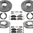 Freno de disco Rotores de disco de 5 pernos Pastillas de servicio severo para Ford Transit 350 2020-2021