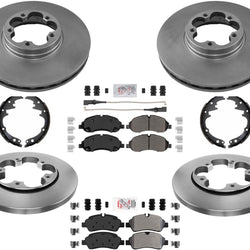 Freno de disco Rotores de disco de 5 pernos Pastillas de servicio severo para Ford Transit 350 2020-2021