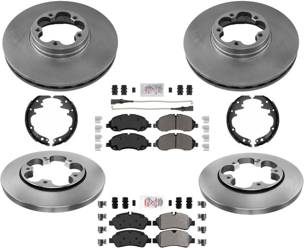 Freno de disco Rotores de disco de 5 pernos Pastillas de servicio severo para Ford Transit 350 2020-2021
