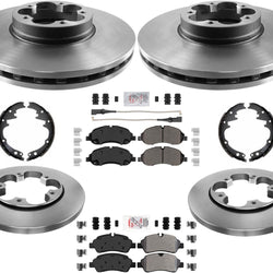 Freno de disco, rotores de disco de 5 pernos, pastillas de servicio severo para Ford Transit 350 2020-2021