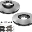 Brake Disc 5Bolt Disc Rotors Severe Duty Pads For Ford Transit 150 2020-2022