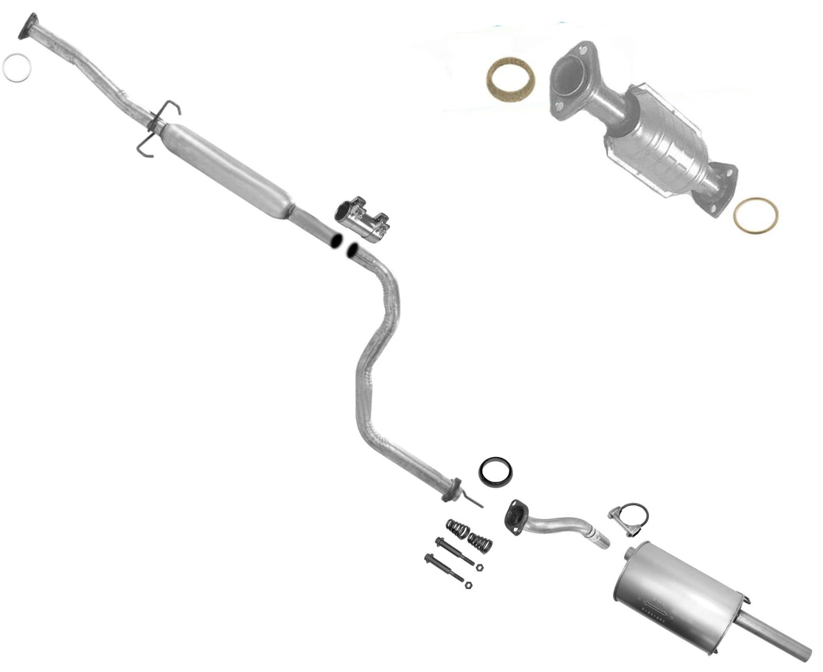 Resonador y silenciador convertidor trasero para Acura Integra 96-01 1.8L 4DR Sedan