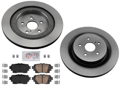 REAR Disc Brake Rotors Ceramic Pads For Toyota Highlander 2020 2023 2024 2025