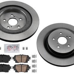 REAR Disc Brake Rotors Ceramic Pads for Toyota Highlander 2020-2022