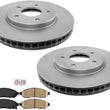 Fits For 2014-2017 Nissan Leaf Front Disc Brake Rotors & Ceramic Pads