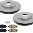 Front Coated Brake Rotors & Ceramic Brake Pads For Nissan Leaf 2014-2017