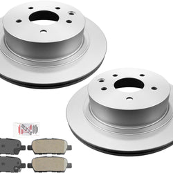 (2) Rear Brake Rotors & Ceramic Pads For 03-05 350Z Base ( Excpet Brembo )