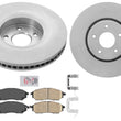 Front GEO Performance Coated Disc Brake Rotors Pads for Infiniti FX35 2006-2012