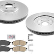 Front GEO Performance Coated Disc Brake Rotors Pads For Infiniti EX37 2013