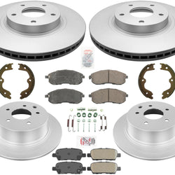 Pastillas de cerámica para rotores de freno F & R para Nissan Altima No SE-R 8 piezas 2002-2006