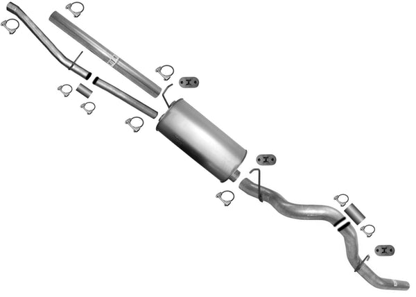 Ext Pipe Rear Muffler Tail Pipe for Chevrolet 2500HD 2001-2006 Pick Up 6.0 8.1L