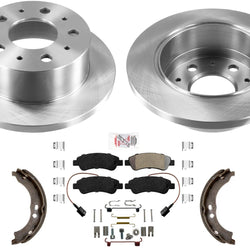 Rear Solid Brake Rotors Pads Hardware For Ram Promaster 1500 2500 2014-2021