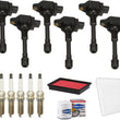 Ignition Coils Spark Plugs Tune Up Kit For Infiniti FX37 3.7L 2013