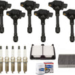 Ignition Coils Spark Plugs Tune Up Kit For Infiniti FX37 3.7L 2013