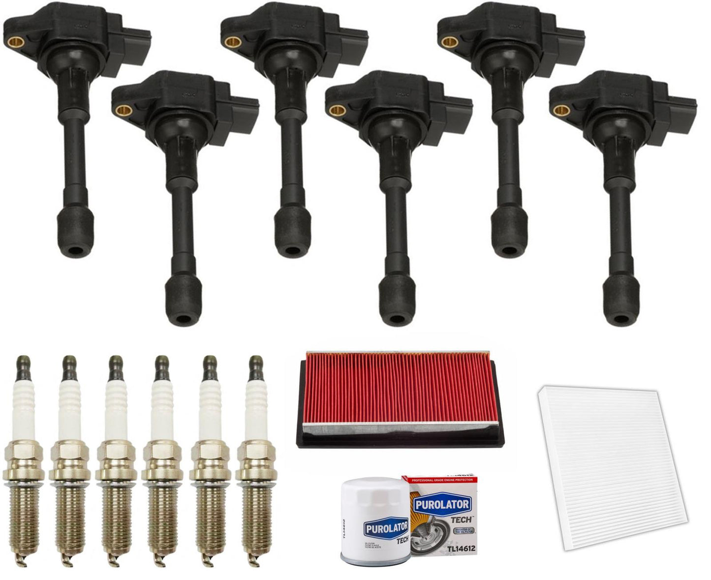 Kit de afinación de bujías de bobinas de encendido para Infiniti Q50 3.7L 2014-2015