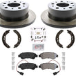 Rear SOLID Brake Rotors Pads Hardware For Ram Promaster 1500 2500 2014-2021