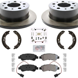 Rear SOLID Brake Rotors Pads Hardware For Ram Promaster 1500 2500 2014-2021