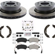 Rear VENTED High Carbon Content Brake Rotors Pads For Ram Promaster 2014-2021