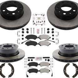 Front & Rear Vented High Carbon Brake Rotors & Pads For Ram Promaster 2014-2021