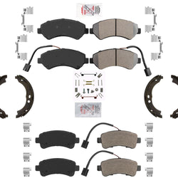 AmeriPRO Brake Pads Parking Shoes For Promaster 1500 14-21 W Rear Vented Rotors