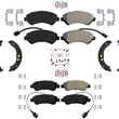 Brake Pads Parking Shoes for Ram Promaster 2500 2016-2022 W/ Rear Solid Rotors