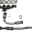 Exhaust Manifold W/ Flex Pipe Catalytic Converters For GMC Terrain 2.4L 2010-12