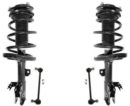 Puntales de resorte helicoidales completos delanteros y eslabones de barra estabilizadora para Toyota Avalon 2013-2018