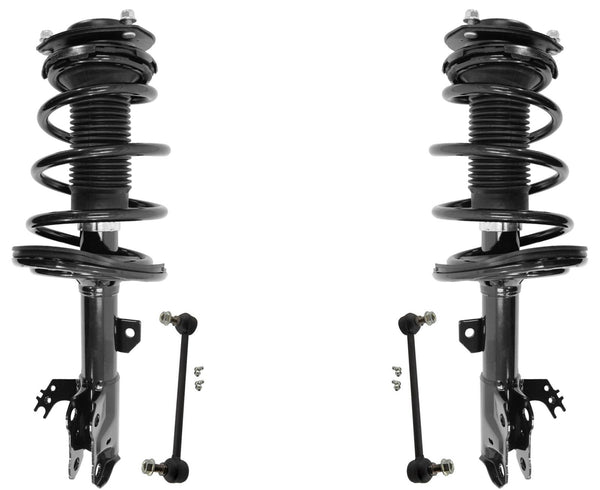 Front Complete Coil Spring Struts & Sway Bar Links for 2013-2018 Toyota Avalon
