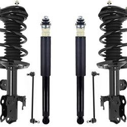 Front Struts Rear Complete Shocks & Sway Bar Links For Toyota Prius V 2012-2016
