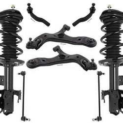 Front Complete Struts Tie Rods Control Arms Links For Toyota Prius V 2012-2016