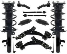 Barras de acoplamiento y enlaces de brazos de control de puntales completos delanteros para Ford Focus ST 2014-2015