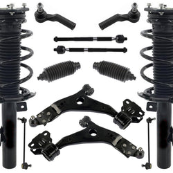 Front Complete Struts Control Arms Tie Rods & Links For Ford Focus ST 2014-2015