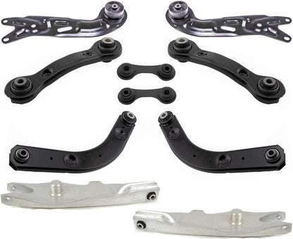Rear Upper & Lower Control Arms & Links For Chevrolet Malibu 04-12 W/ Rear Disc - Photo 1