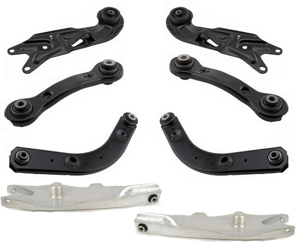 Rear Upper & Lower Control Arms For Chevrolet Malibu 2004-2007 W/ Rear Drums