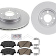 Front Disc Brake Rotors Ceramic Pads Hardware for Hyundai Accent 2018-2021