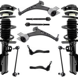 Front Complete Struts Control Arms Tie Rods & Links For Chevrolet Malibu 16-23